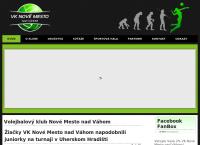 Webová stránka VK Volejbalový klub Nové Mesto nad Váhom