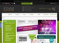 Webová stránka ETANI Unique Bioherbal Formula