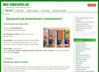 Webová stránka BIO obchod