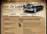 Webová stránka Auto de Luxe