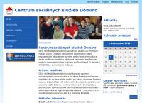 Webová stránka CSS Centrum sociálnych služieb Domino