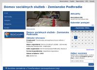Webová stránka DSS Domov sociálnych služieb Zemianske Podhradie