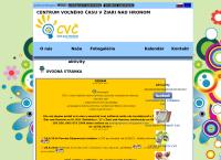 Webová stránka Cvč Centrum Voľného Času v Žiari Nad Hronom