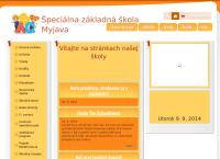 Webová stránka Špeciálna základná škola Myjava