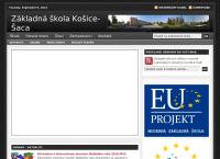 Webová stránka Základná Škola Košice - Šaca