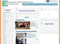 Webová stránka Spojená škola - Gymnázium Mikuláša Galandu Turčianske Teplice