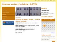 Webová stránka CSS Centrum sociálnych služieb - SLOVEN