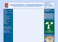 Webová stránka Farnosť Bratislava Podunajské Biskupice