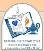 Katedra ošetrovateľstva Fakulta sociálnych vied a zdravotníctva