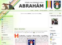 Webová stránka Obecný úrad Abrahám