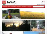 Webová stránka Obecný úrad Čakany