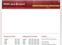 Webová stránka MUDr. Jana Bendová