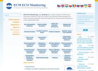 Webová stránka ECM ECO Monitoring, a.s. Bratislava