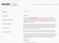 Webová stránka MAYER TRANSPORT SK, spol. s r. o.