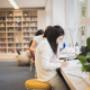 British International School, Bratislava - Secondary students studying in a library