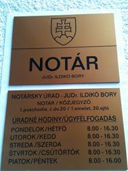 JUDr. Ildikó Bory - Notársky úrad