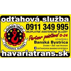 Odťahová služba Banská Bystrica, Zvolen - Havaria trans, s.r.o.
