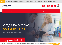 Webová stránka AUTO IN, s.r.o.