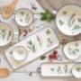 Úžasná porcelánová kolekcia Herbarium so vzhľadom smaltu- hrnčeky, šálky, čajníky,  misky, úložné dózy, podnosy, varešky či dezertné taniere.