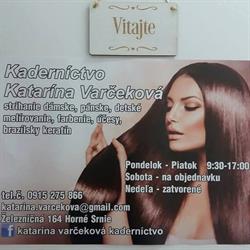 Katarína Varčeková Kaderníctvo