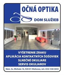 Očná optika Dom služieb
