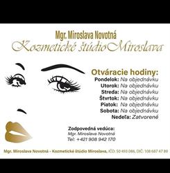 Kozmetické štúdio Miroslava