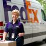 FedEx Express shipping courier in Luzianky