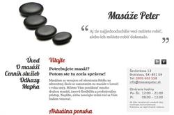 Peter Gombárik - Masáže