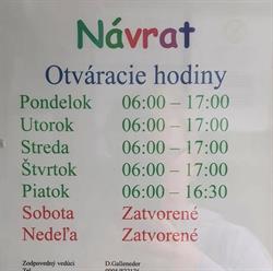 Potraviny Návrat