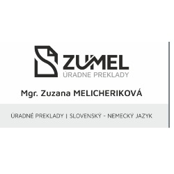 Úradné preklady ZuMel Mgr. Zuzana Melicheríková