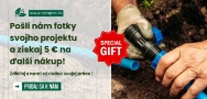 Nakúp u nás zavlažovací set a získaj 5 Eur na ďalší nákup